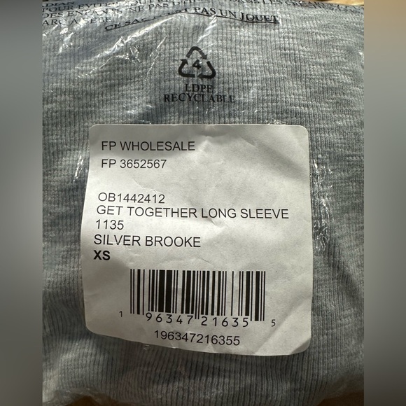 Free People Get Together Long Sleeve / Silver Brooke XS - Picture 4 of 5